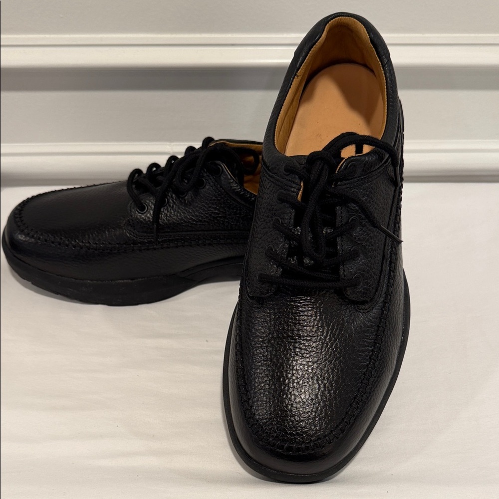 Dr. Comfort Stallion Black Leather Shoes Size 13XW‎ Therapeutic Diabetic NWOB